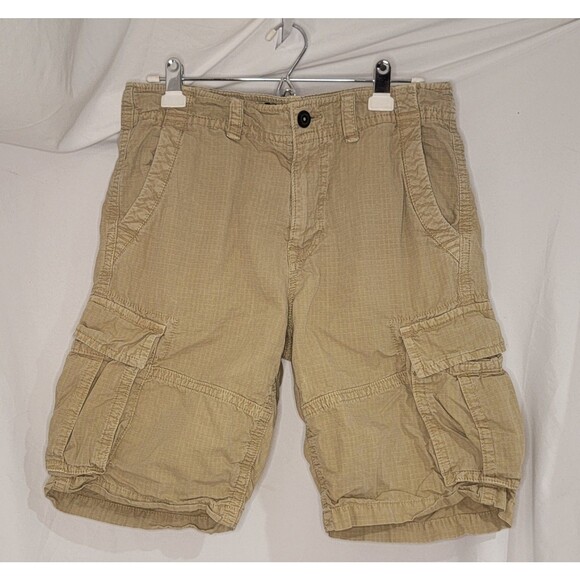 American Eagle Outfitters Other - American Eagle Men’s 32 Brown Ripstop Cargo Shorts Long Inseam Outdoor Utility